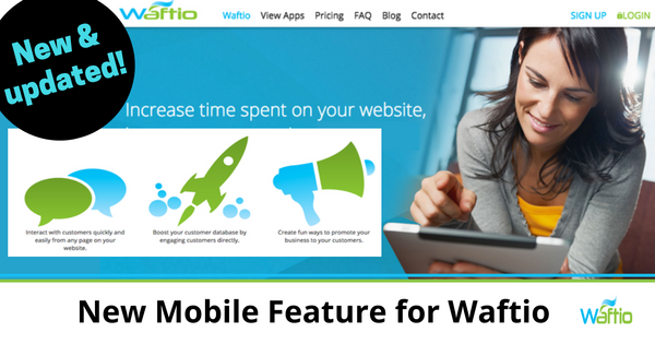 New Mobile Feature for Waftio New Mobile Feature for Waftio
